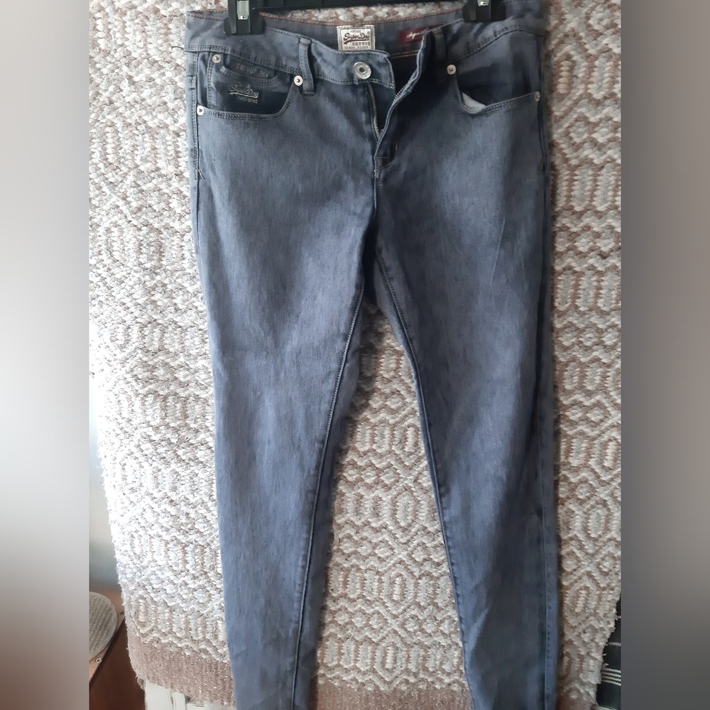 SuperDry Women's Midrise Gray Jeans